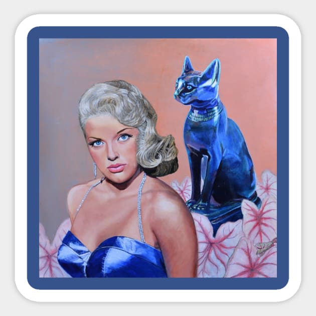 Glamour Puss Sticker by surreal pulp